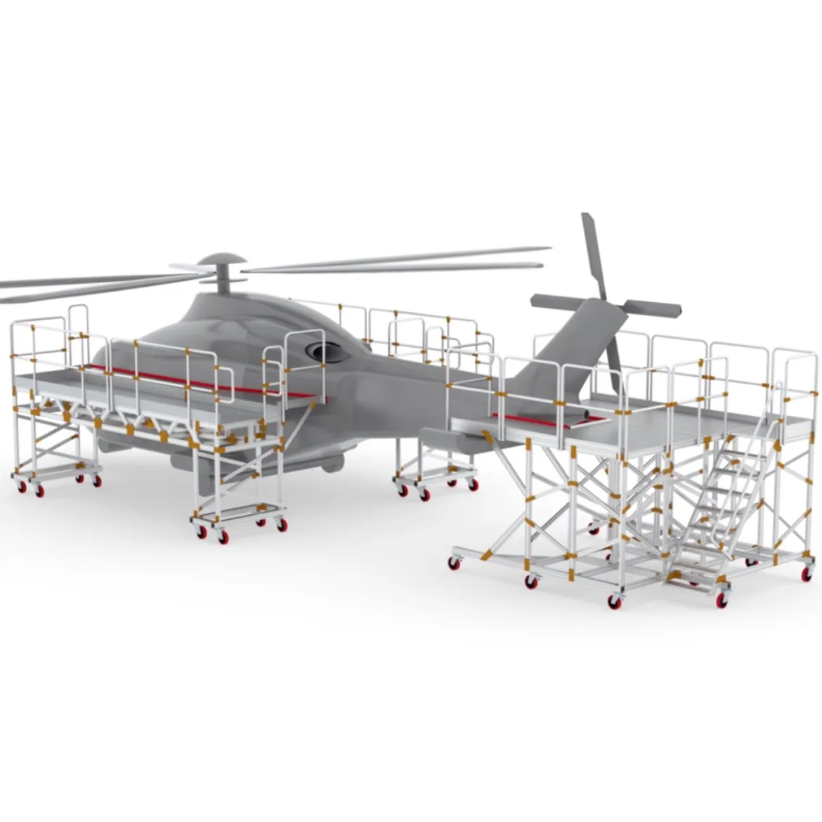 Arbetsplattform Helikopter
