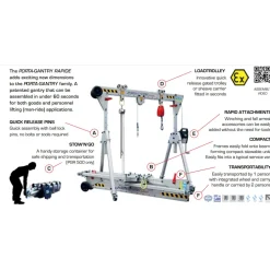 Bockkran 1000kg Porta Gantry Rapide