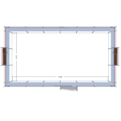 Byggställning modul stål 240m2