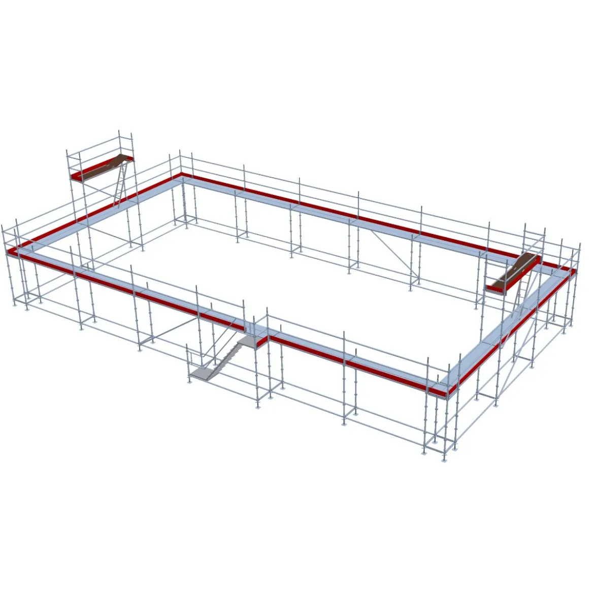 Byggställning modul stål 240m2