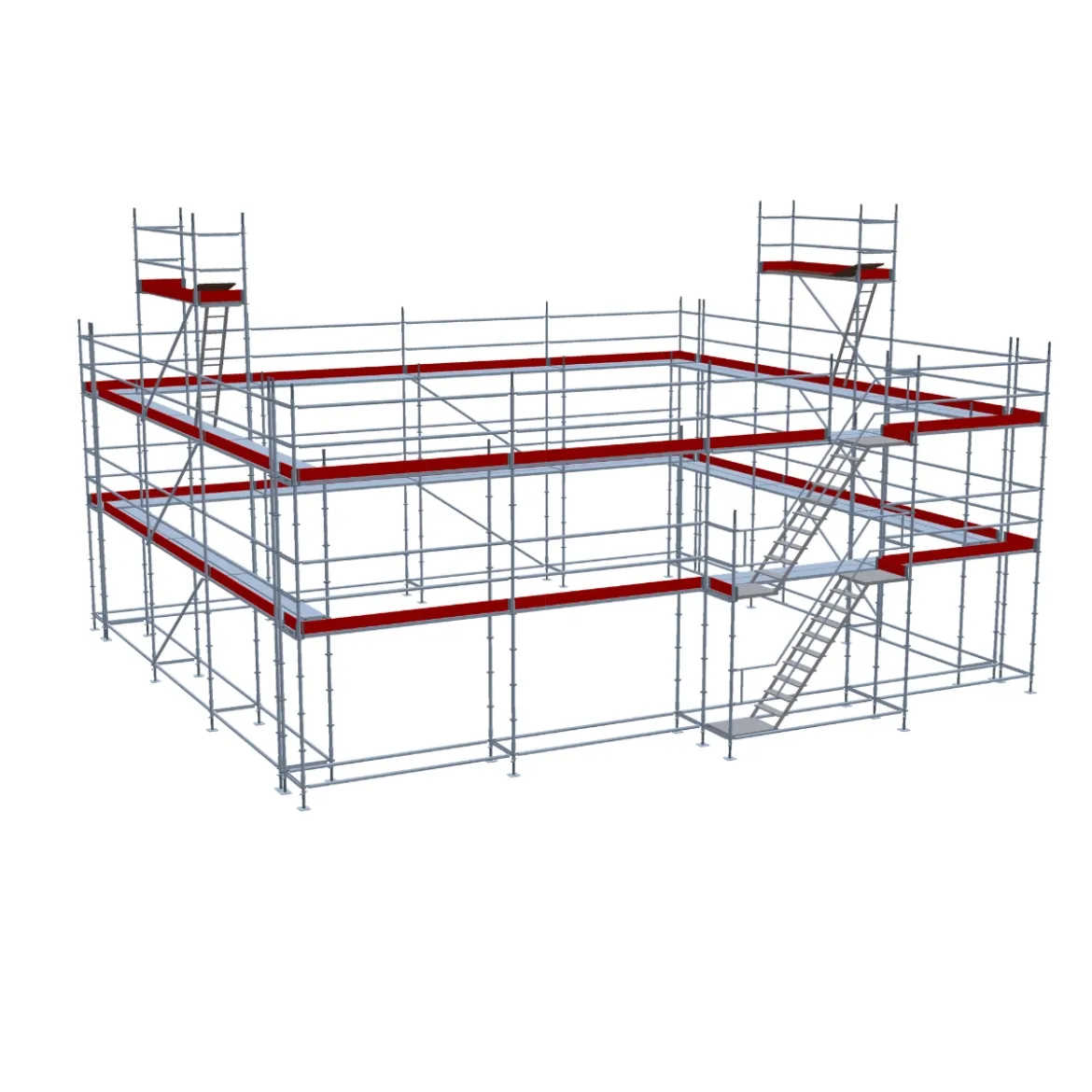 Byggställning modul stål 280m2