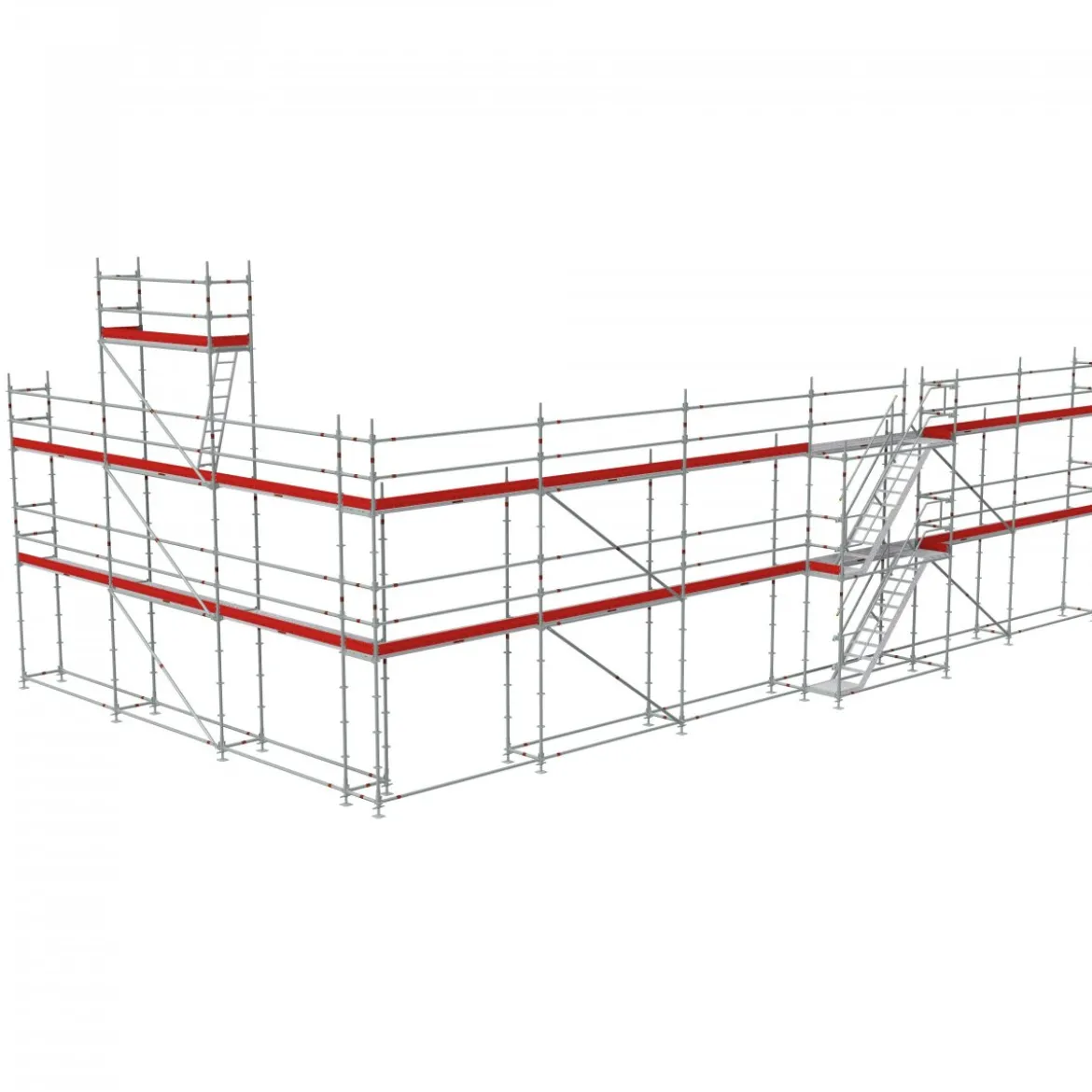 Byggställning modul stål 182m2