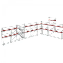 Byggställning modul stål 182m2