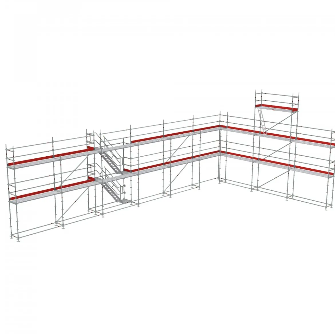 Byggställning modul stål 182m2