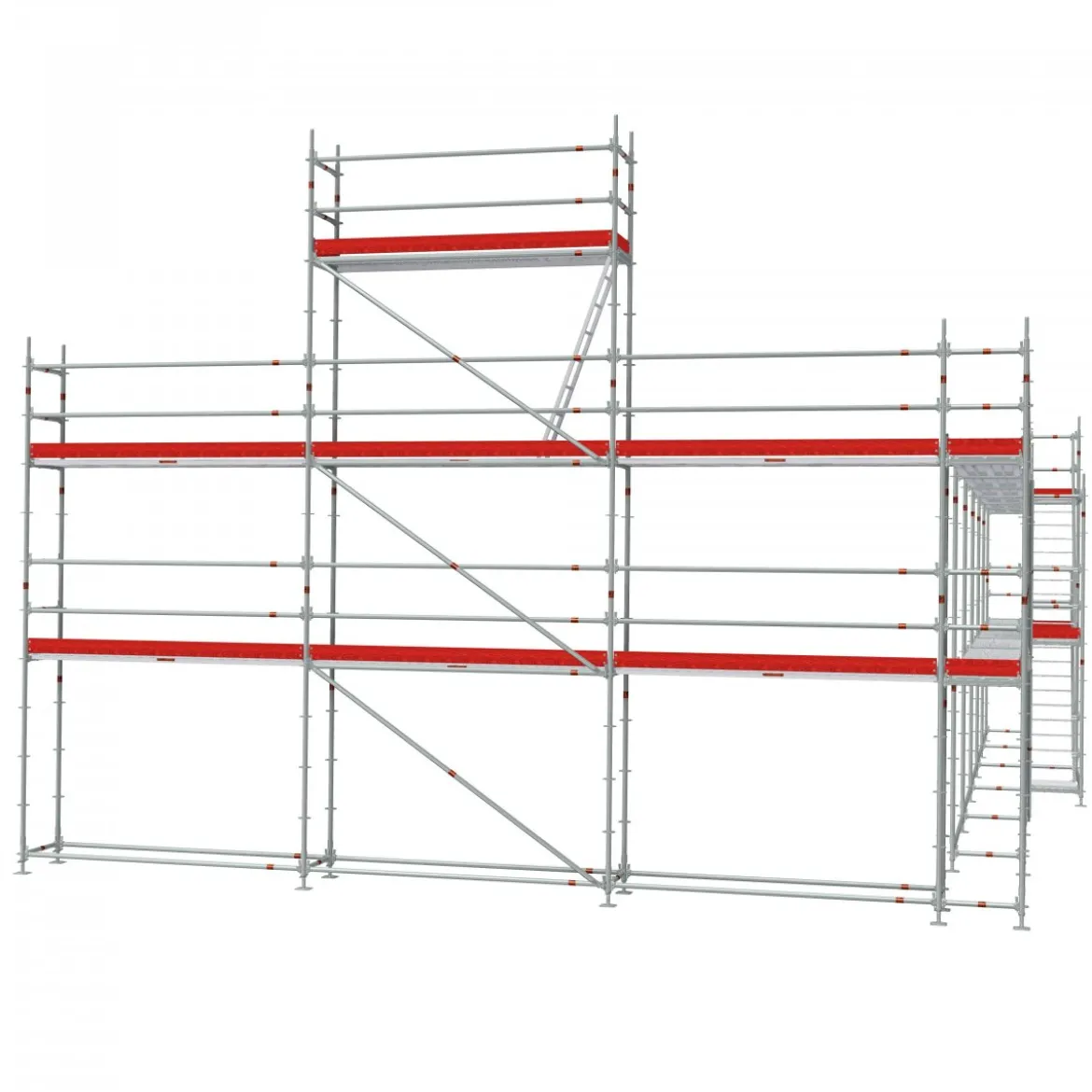 Byggställning modul stål 182m2