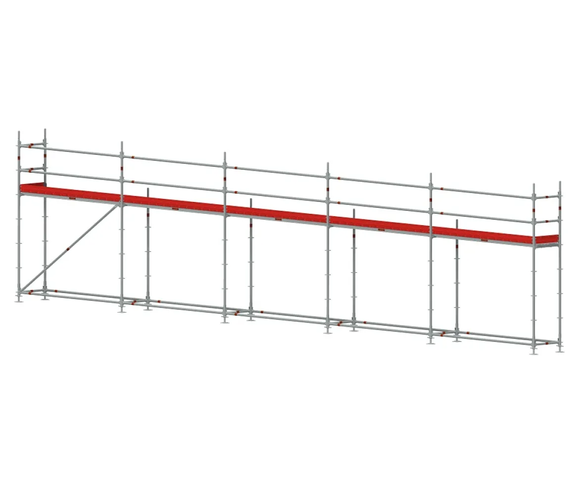 Byggställning modul stål 15x4m