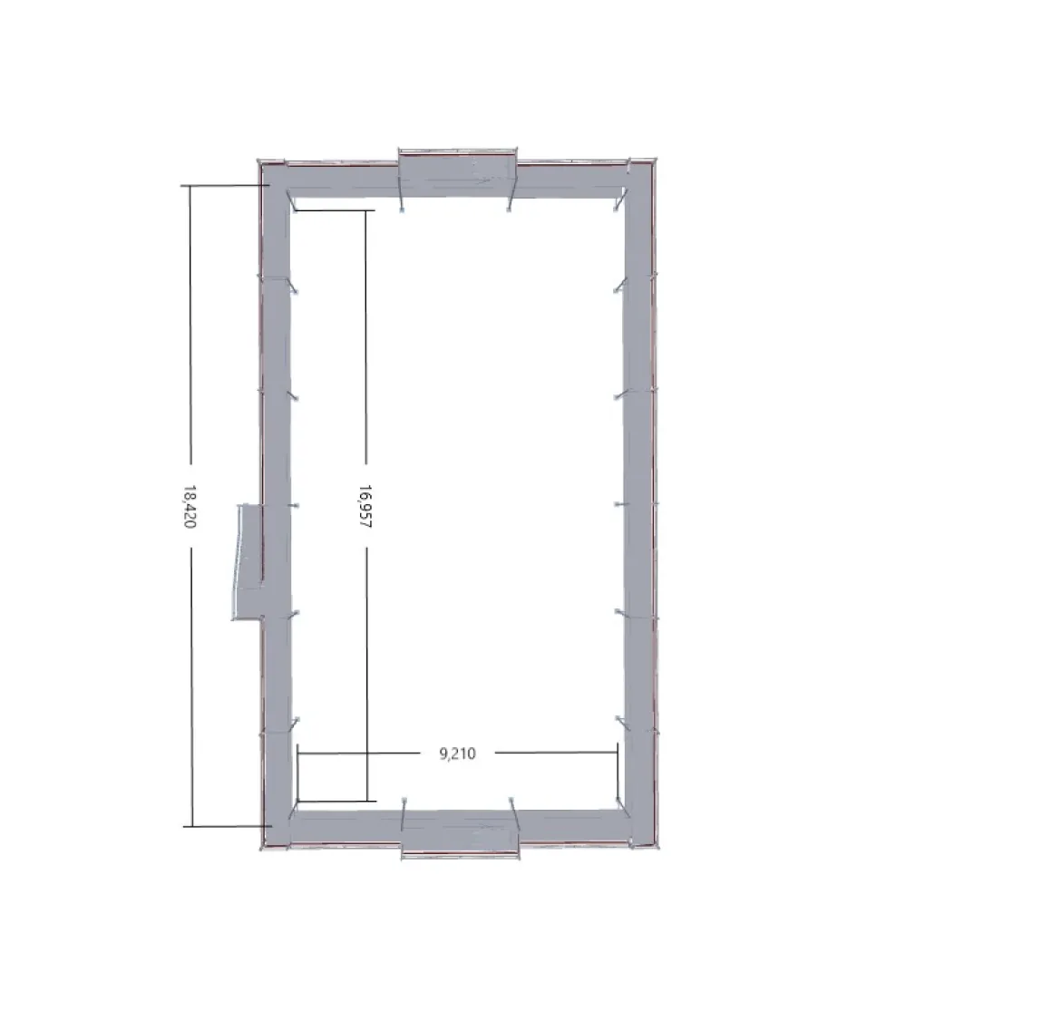 Byggställning RAM ALU 354m²