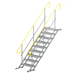 Byggtrappa 100cm 9 steg komplett 2 räcken