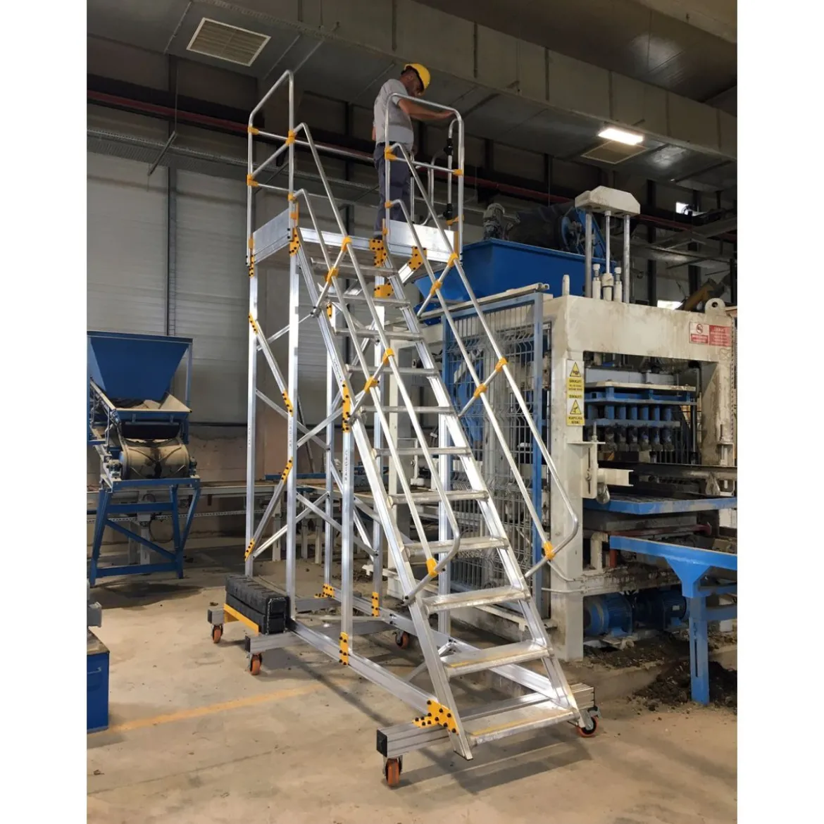 Flyttbar arbetsplattform Aluminium