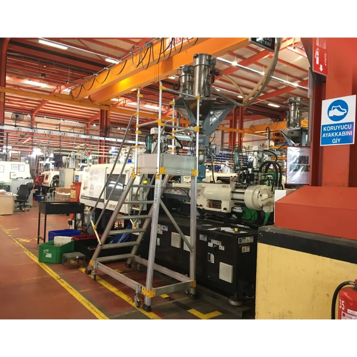 Flyttbar arbetsplattform Aluminium