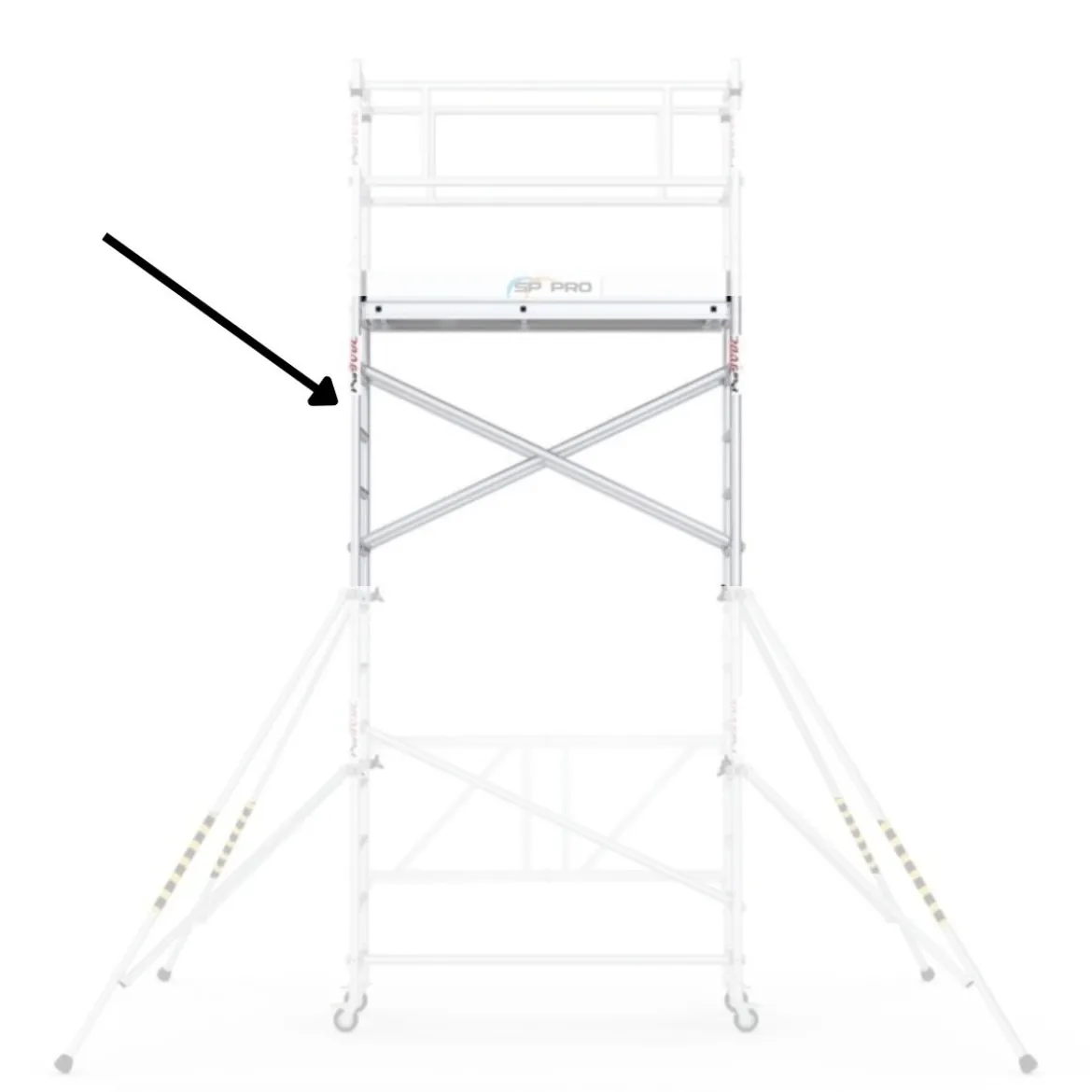 Förhöjningspaket 2m bred ProTube