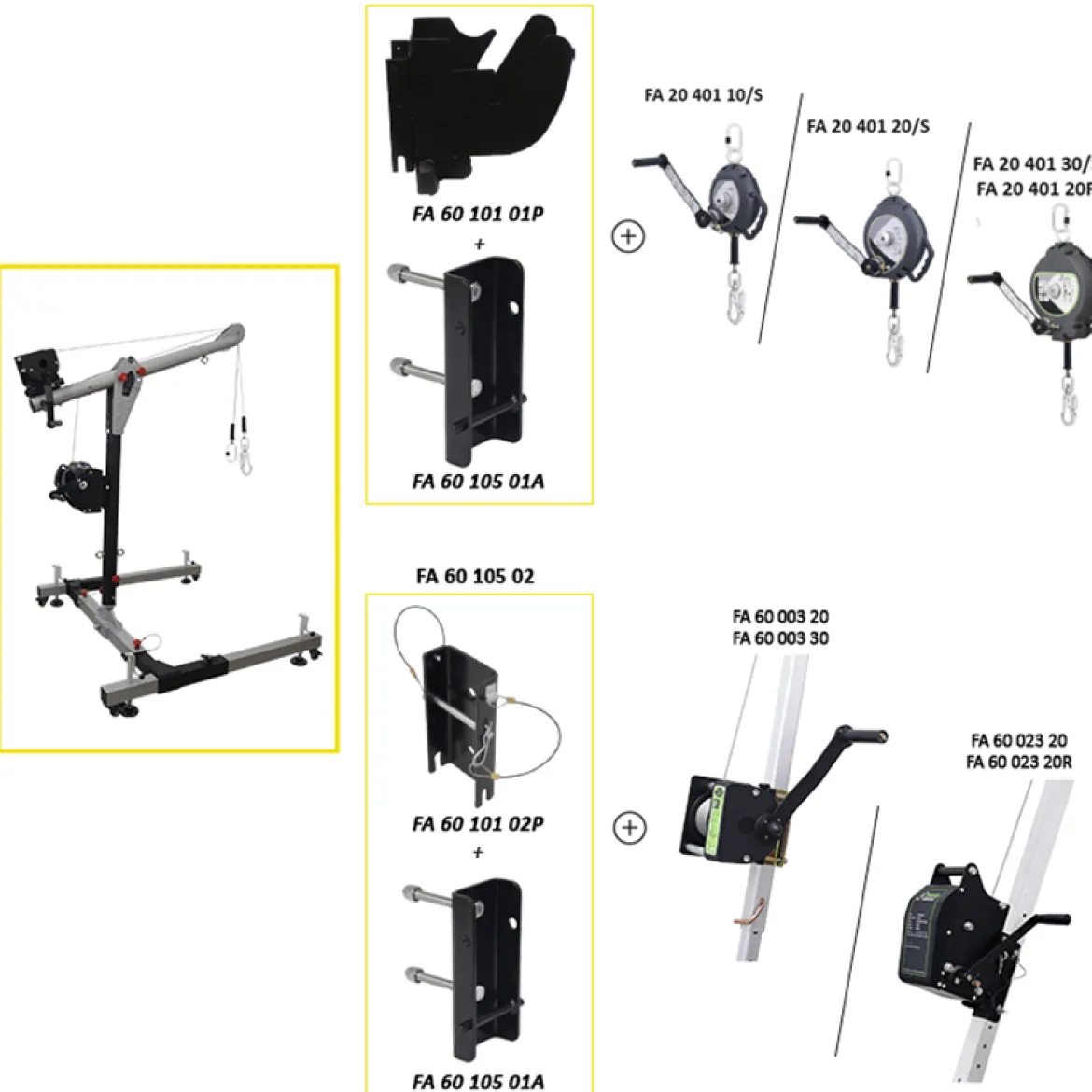 Mobil H-Förankringspunkt Davit