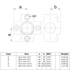 Rörkoppling 6-vägs