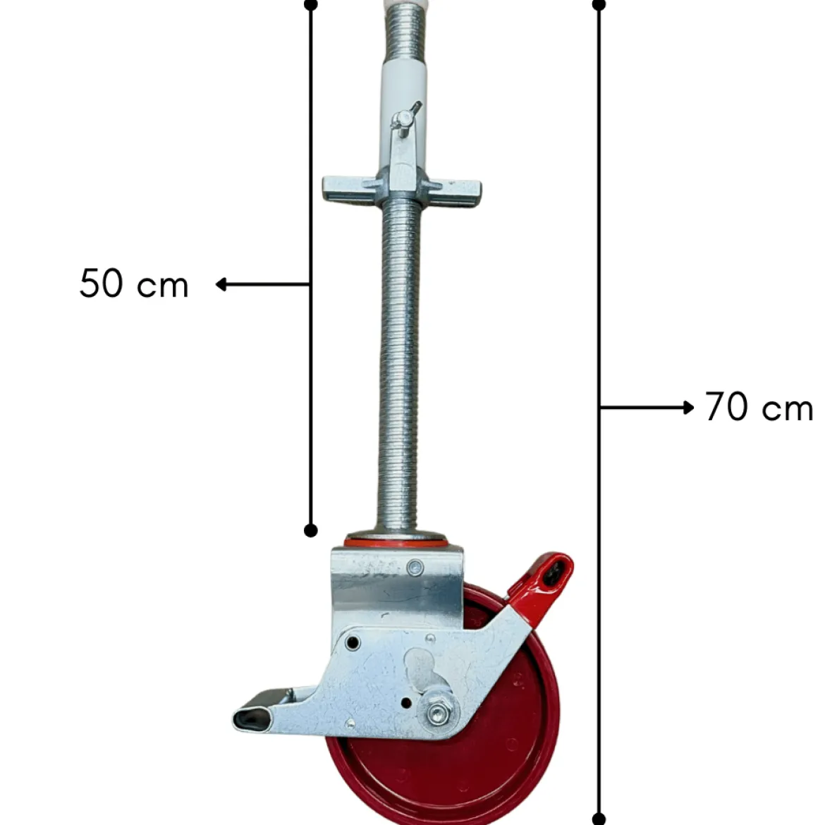 Ställningshjul Justerbart 40cm 700 kg