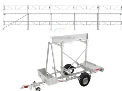 Ställningstrailer med 60m² Ramställning Alu