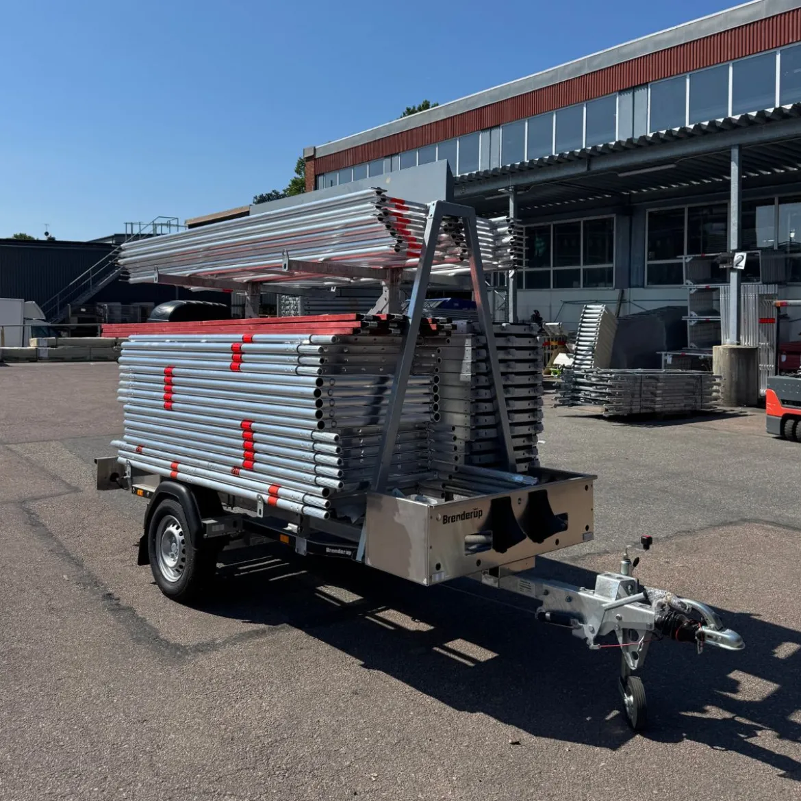 Ställningstrailer med 120m² Villapaket Ram Alu