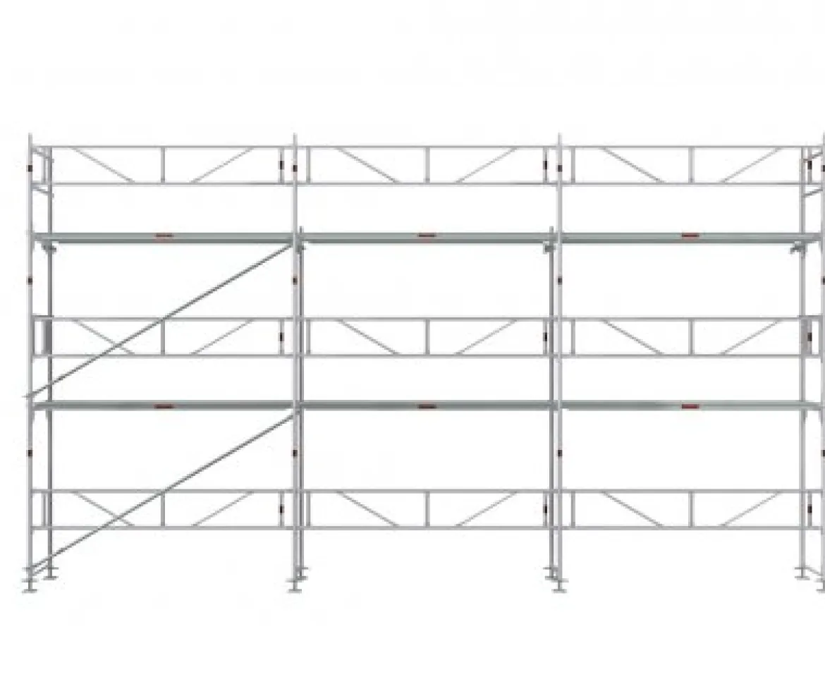 Ställningstrailer med 60m² Villapaket Ram ALU