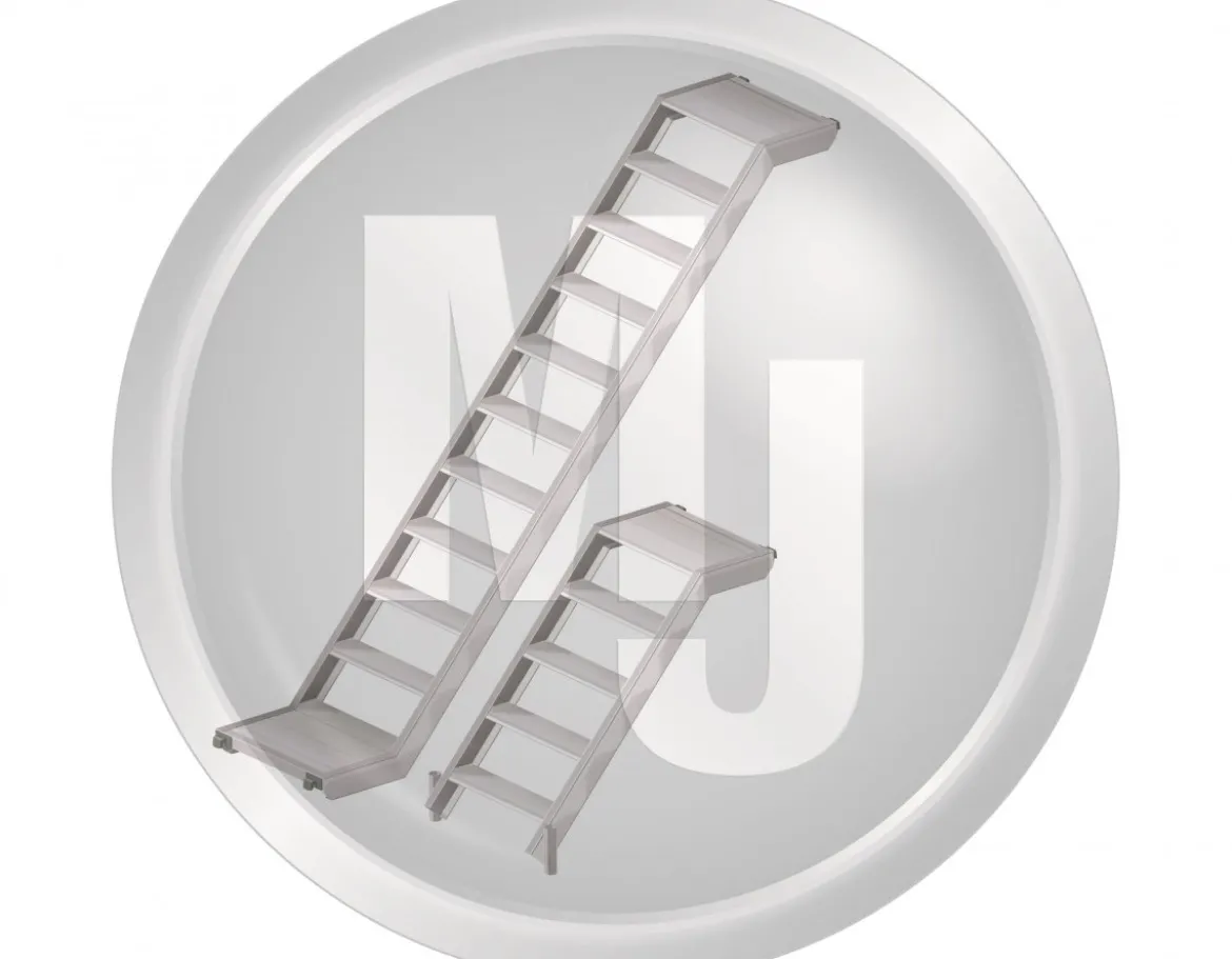 Ställningstrappa Aluminium 3.07 x 2.00 m