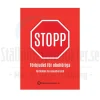 Stoppskylt A4 plast
